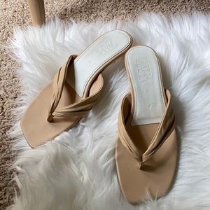 Zara nude kitten sandals